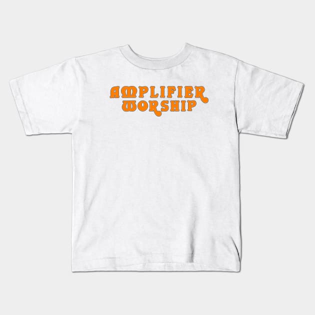 Amplifier Worship Citrus Kids T-Shirt by OBSUART